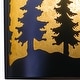 preview thumbnail 9 of 11, Yosemite 1 Light Bronze Rustic Tree Flush Indoor Outdoor Wall Sconce - 8-in W x 11-in H x 5-in D