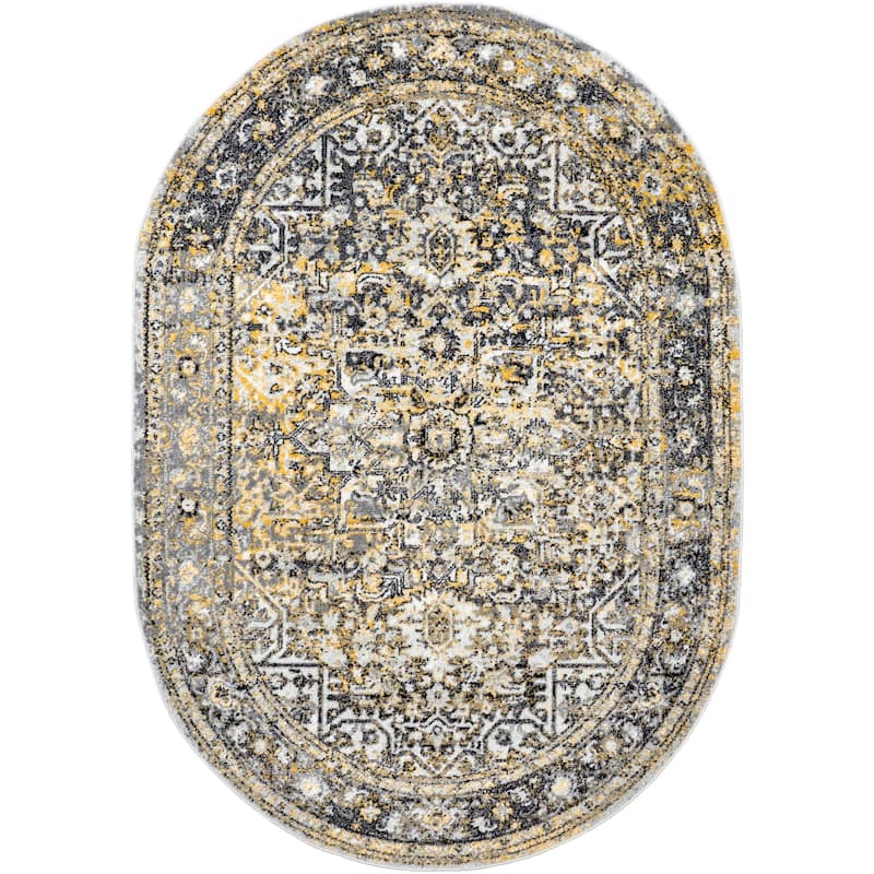 Nuloom Lilah Vintage Medallion Area Rug