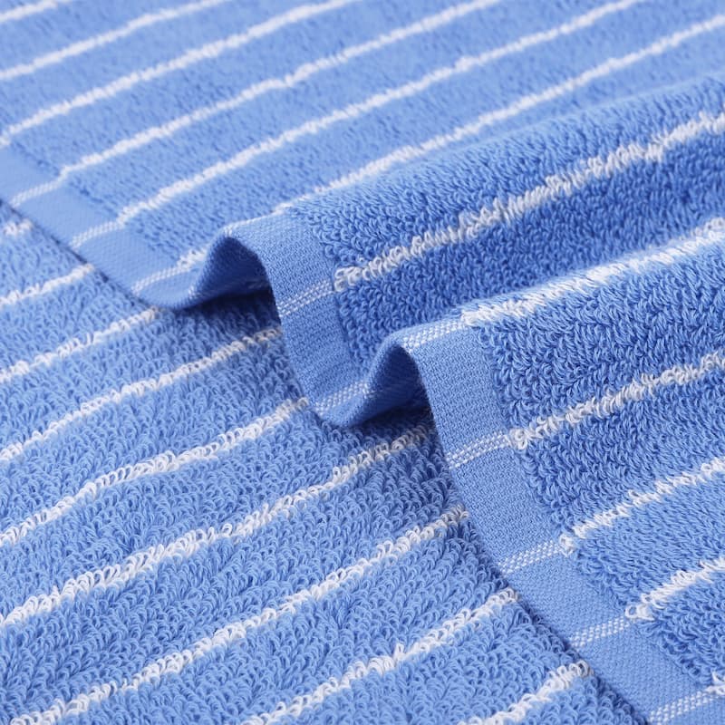 Classic Stripe Hand Towels, Cotton Soft Absorbent Durable Bath and Face Towel for Home Decor
