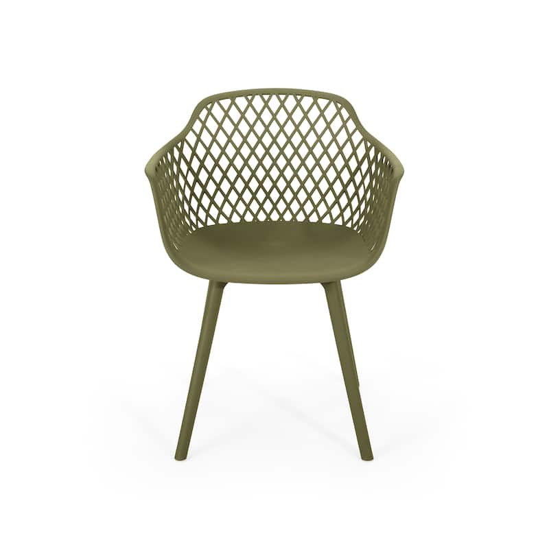 Poppy Outdoor Modern Dining Chair (Set of 4) by Christopher Knight Home