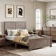 preview thumbnail 12 of 30, Farmhouse Wooden Platform Bed with Panel Headboard for Teen Room