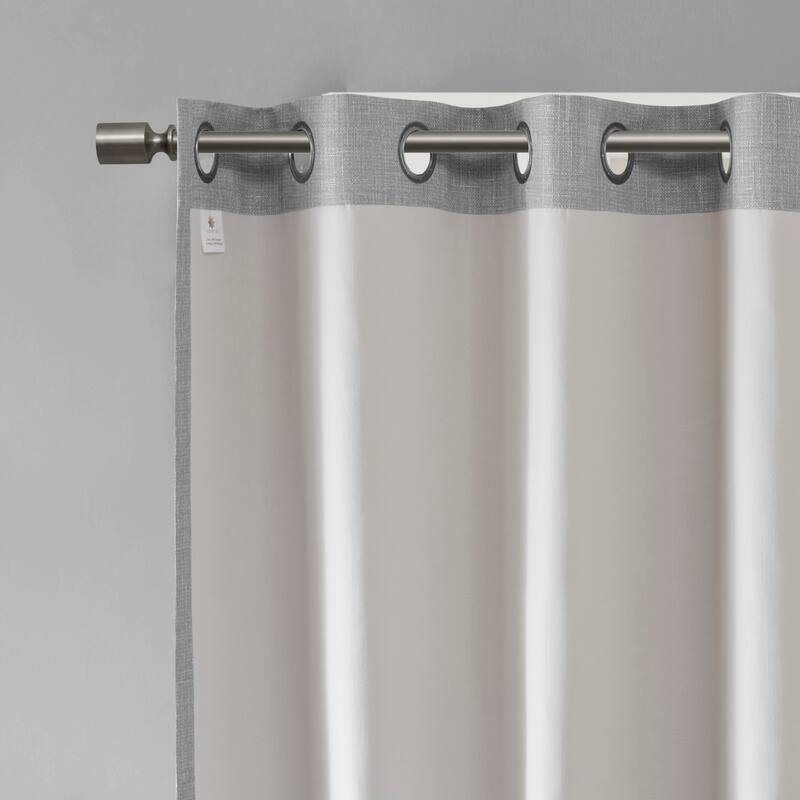 SunSmart Arlie Printed Heathered Extra Wide Blackout Window Patio Panel - 100x84"