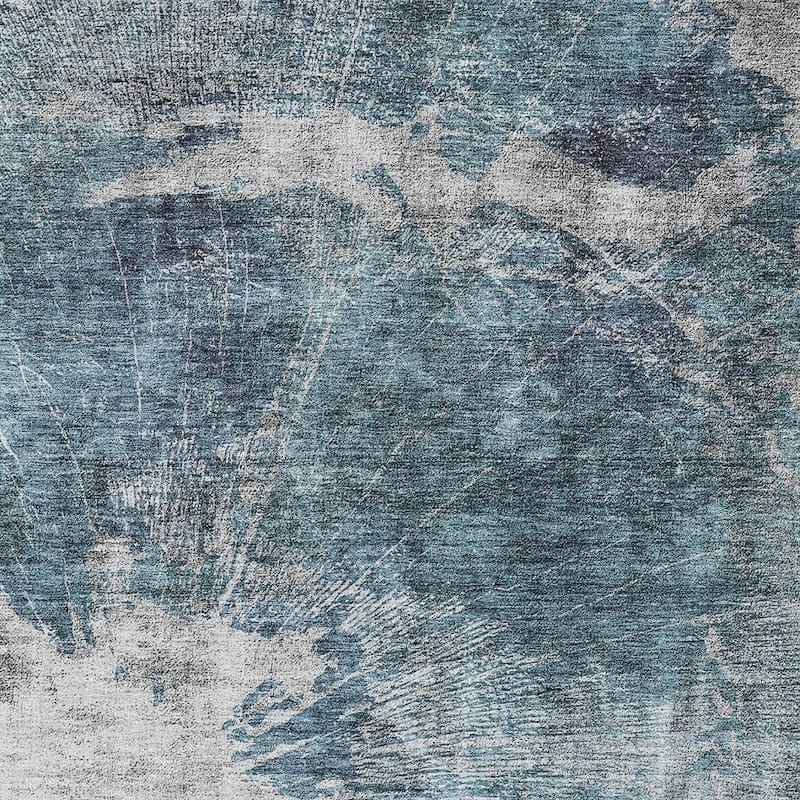 HomeRoots Abstract Transitional Rectangle Outdoor Rug