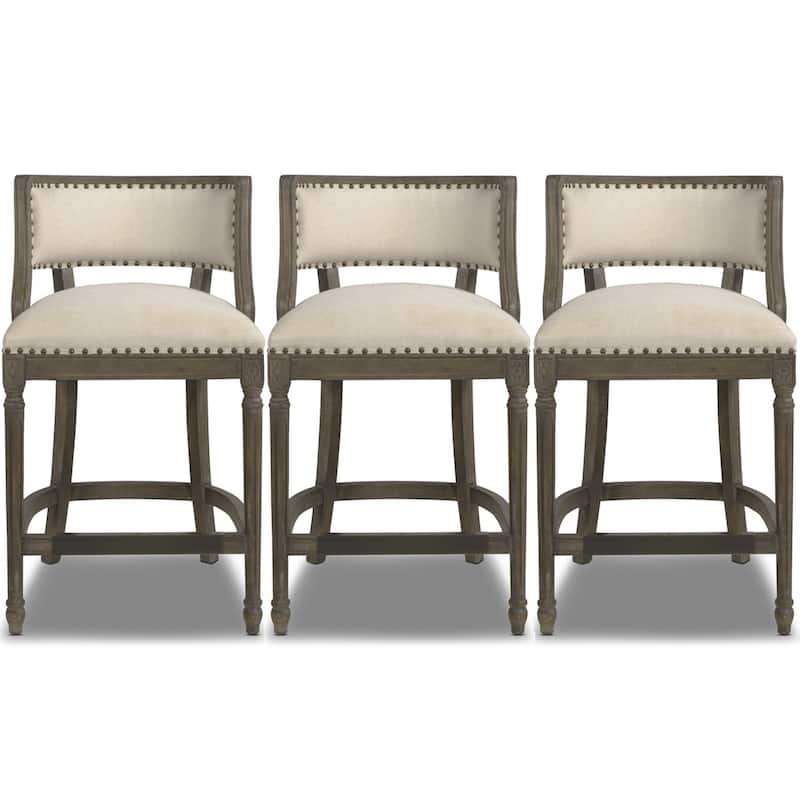 Paris Farmhouse Counter and Bar Stool with Backrest