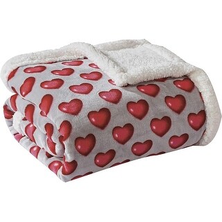 Amor Eterno Be Mine Valentinstag-Decke – Kuscheliger Plüsch Mit Herzmotiv