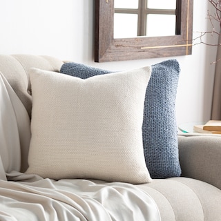 Courtnie Simple Cotton Woven Throw Pillow