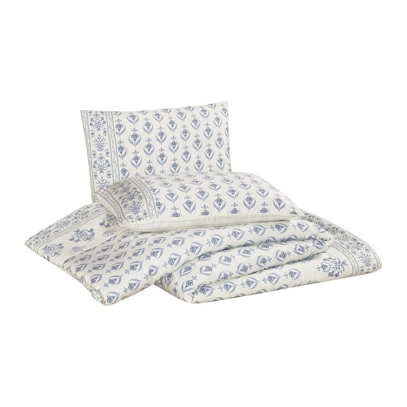 Peeples Song 3-Piece Cotton Sateen Reversible Comforter Set