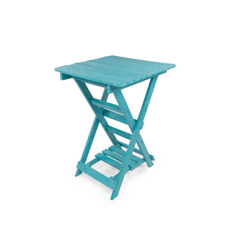 Patagonia Fully Assembled All-Weather Recycled HDPE Outdoor Folding Bar table
