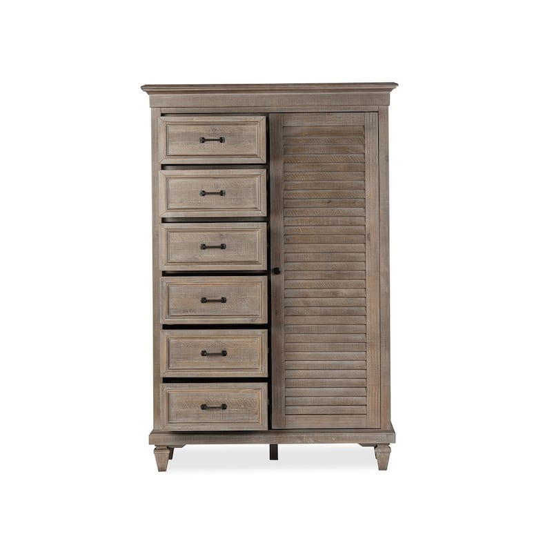 Magnussen Home Lancaster Dovetail Grey Gentleman'S Chest