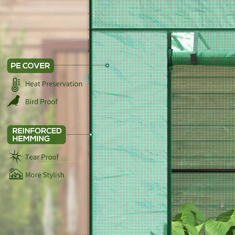 Tomato Greenhouse Reinforced PE Cover Walk-in Green House