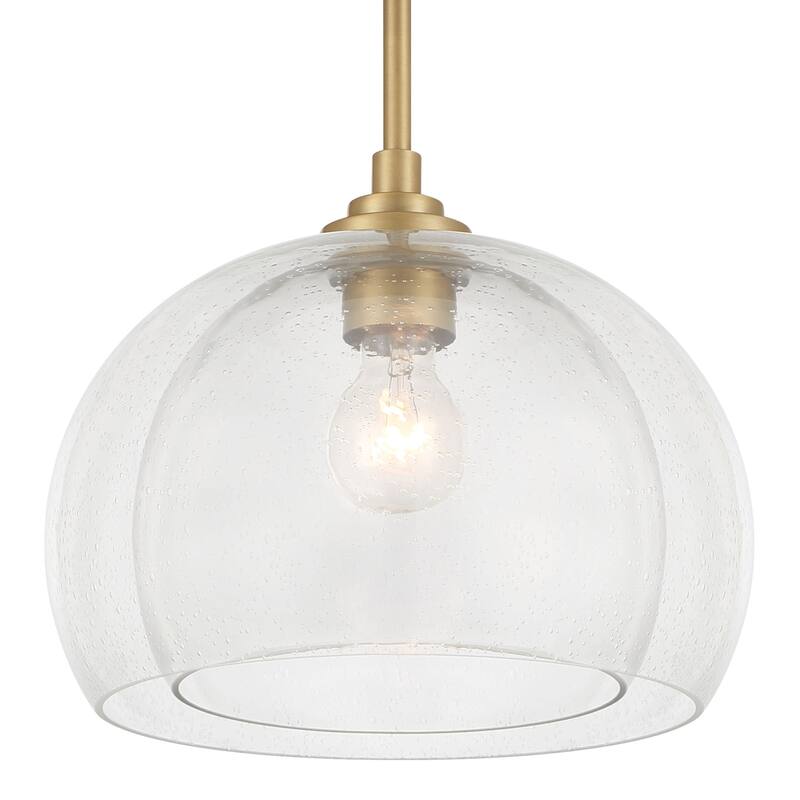 Minka Lavery 2725 Glint 12" Wide Pendant / Converts to Semi-Flush - Legacy Brass
