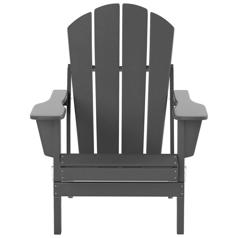 POLYTRENDS Laguna All Weather Poly Outdoor Patio Adirondack Chair - with Round Side Table (2-Piece)