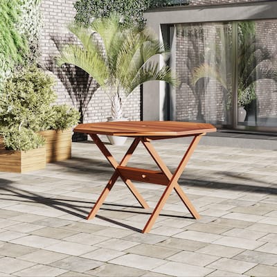 Amazonia Outdoor Patio Octagonal Folding Table - 1pc