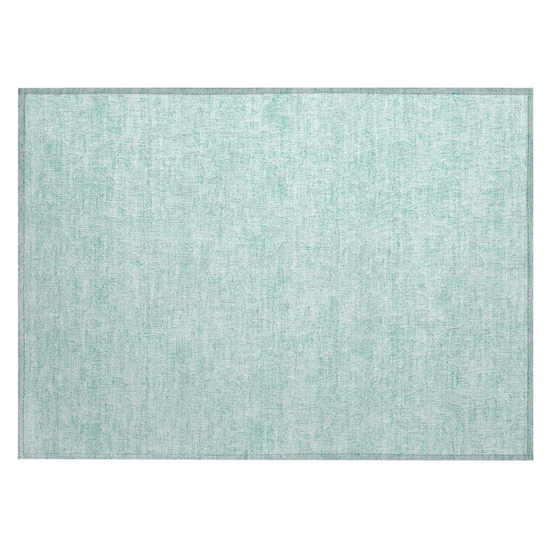 Machine Washable Indoor/ Outdoor Chantille Floral Farmhouse Rug