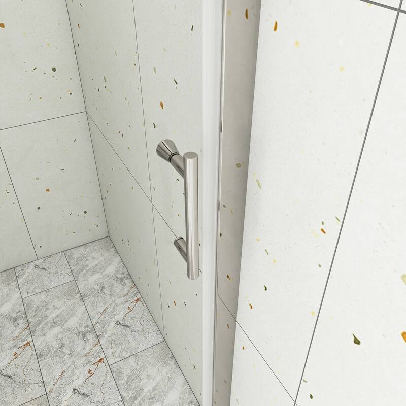 30/32/34/36 Bi-fold Semi-Frameless Shower Door with Clear Tempered Glass