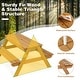 preview thumbnail 18 of 38, Costway 3-in-1 Kids Picnic Table Wooden Outdoor Sand & Water Table - See Details