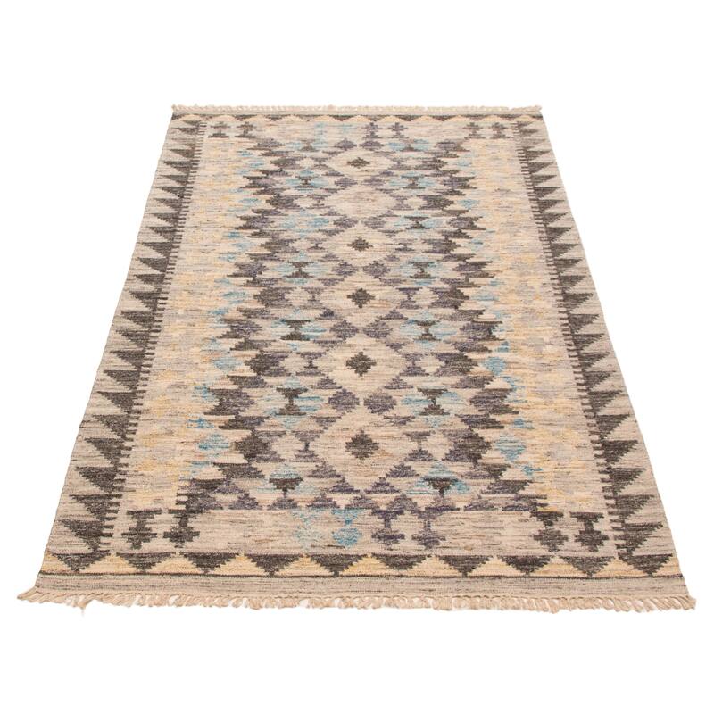 Ankara Grey Kilim 5'0" x 8'2" - 5'0 x 8'2