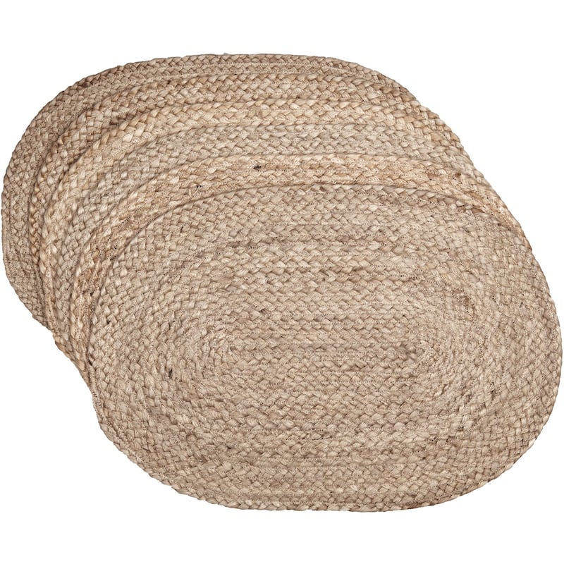 Natural Jute Placemat Set of 6 12x18 - Placemat 12x18
