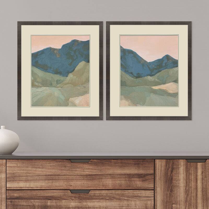 Paragon Saddle Mountain Framed Art - Set of 2 - 2-piece Set