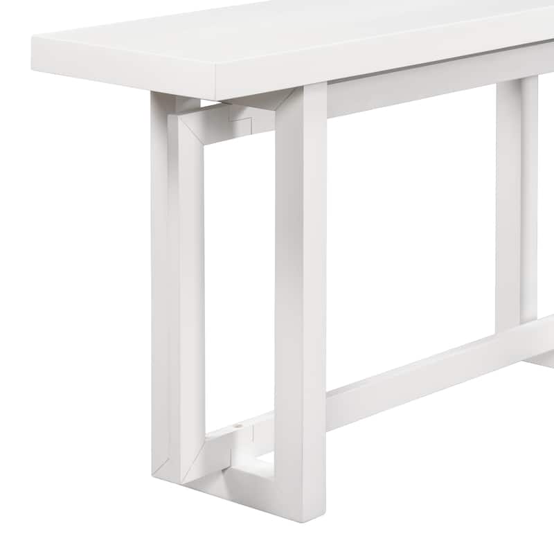 Modern Console Table Sofa Table with Concrete Top, 59'' Long Accent Entryway Table