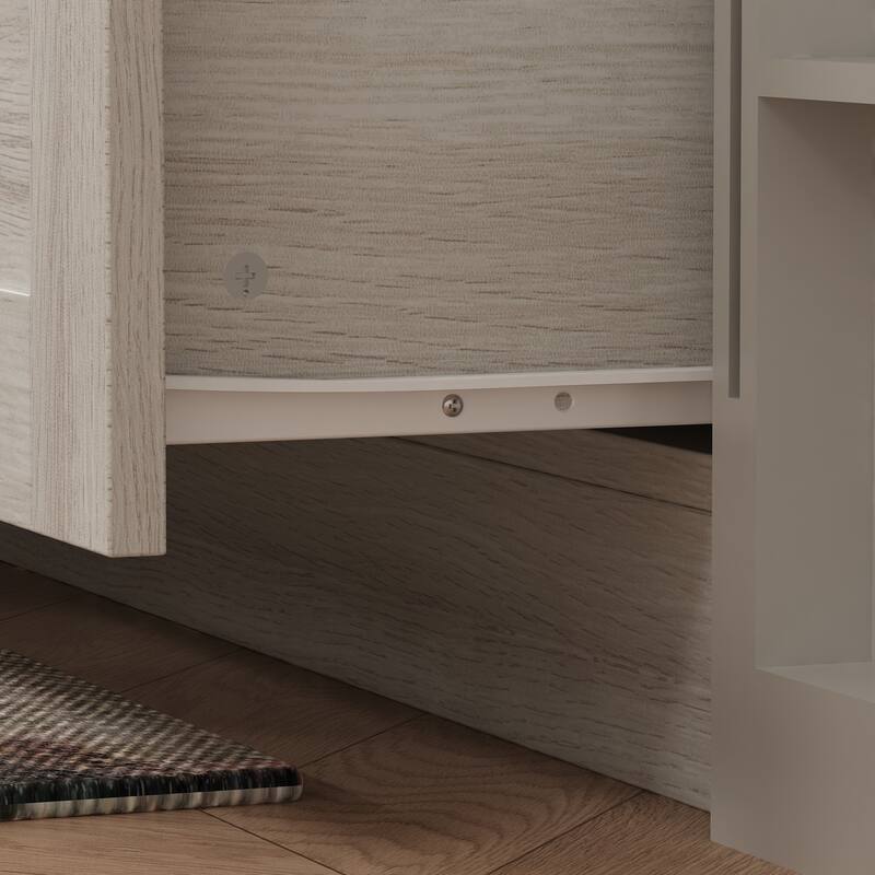 Elegant White Modular Bookcase: Stylish and Flexible Storage Solution for Your Home