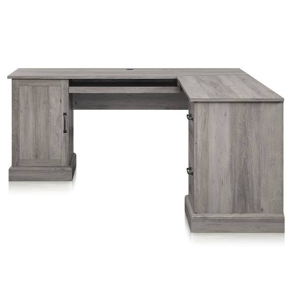 BELLEZE Barlow LShaped Home Office Desk, 5 Colors On Sale Bed Bath