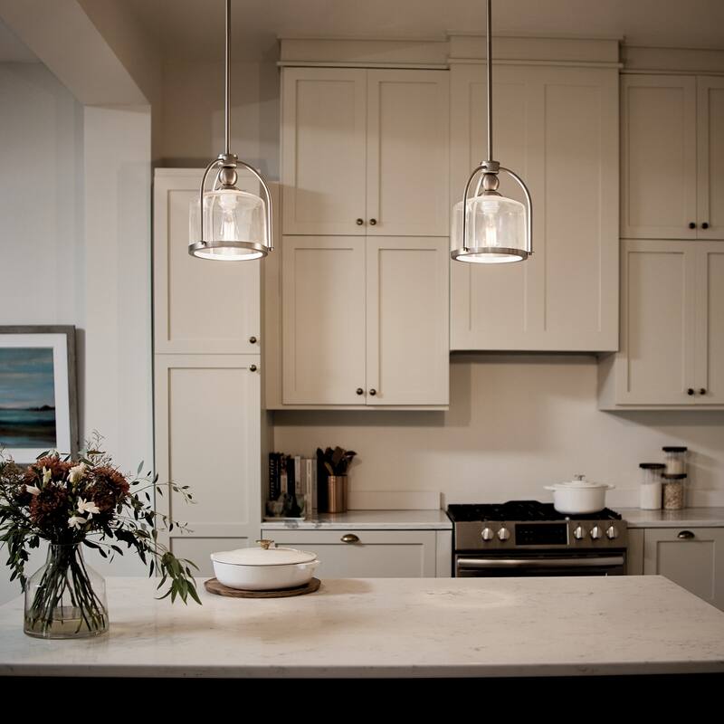 Kichler Lighting Transitional 1-light Brushed Nickel Mini Pendant - Brushed nickel