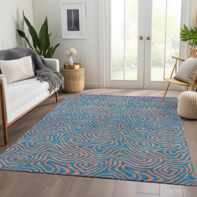 Premium Washable Super Soft Modern Maze Mayfield Rug