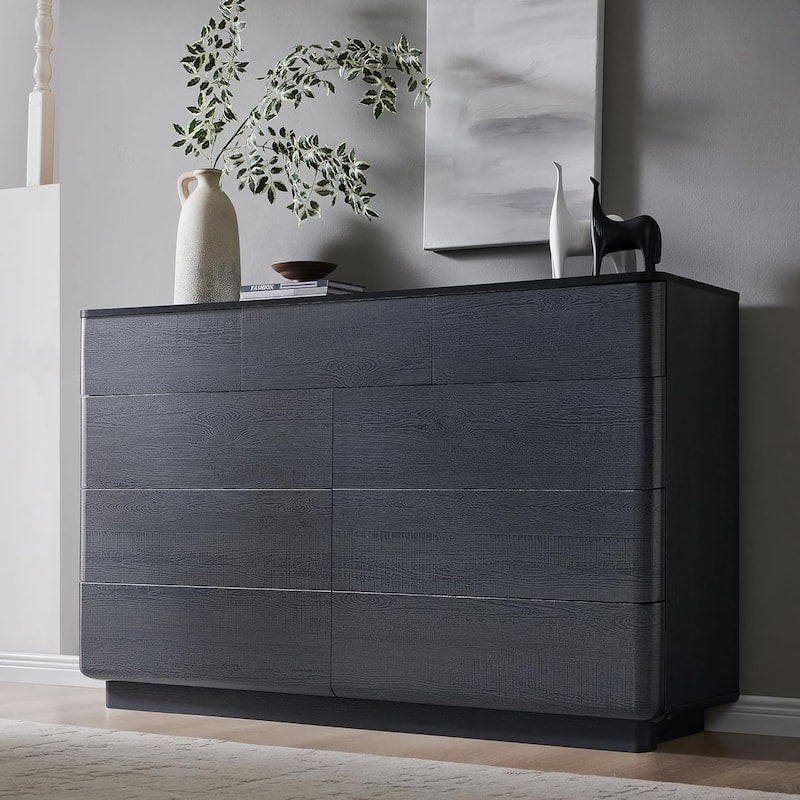 Modern 9 Drawer Dresser for Bedroom, Chest of Drawers, TV Stand