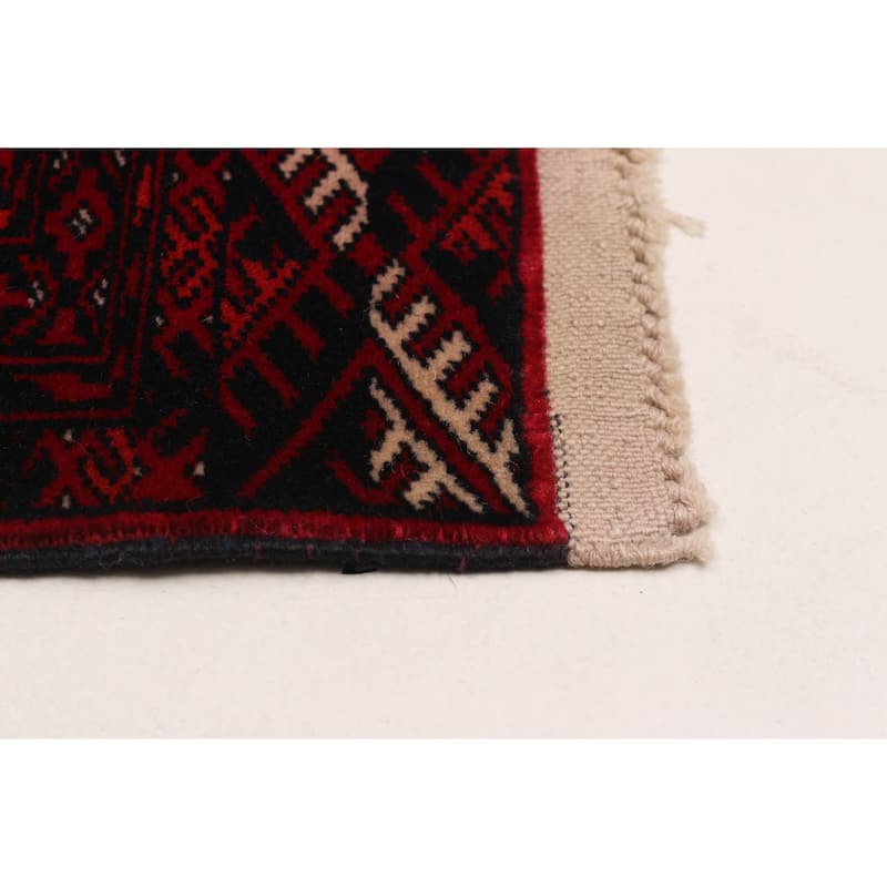 Teimani Red Rug 4'1" x 5'11" - 4'1 x 5'11