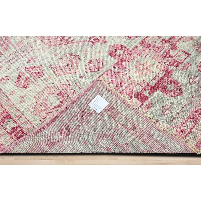 Hand Knotted Turkish Oushak Gray Arts & Crafts Wool Oriental Area Rug