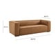 preview thumbnail 8 of 7, Aurora Modern Brown Blended Leather Sofa - 89.8"W x 38.2"D x 27.2"H