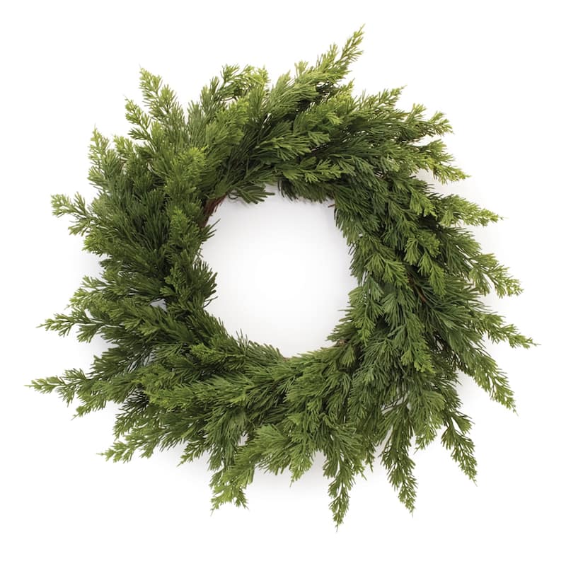 Variegated Pine Wreath 25"D - Green