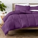 preview thumbnail 70 of 92, Bare Home Hypoallergenic Down Alternative Comforter Set Full - Plum