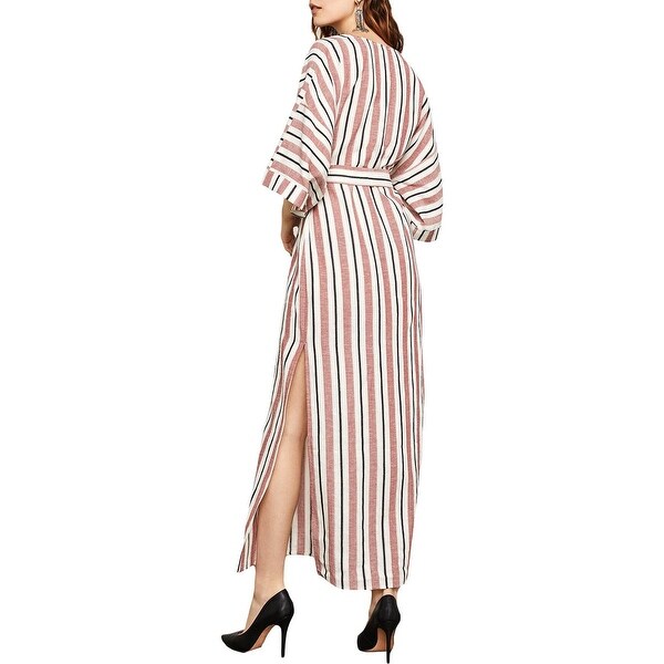 bcbg striped maxi dress