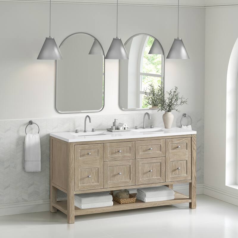 Rohe 24" Arched Mirror, Champagne Brass