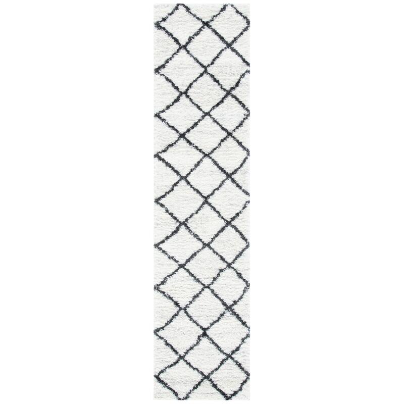 SAFAVIEH August Shag Velea Trellis 1.2-inch Thick Rug