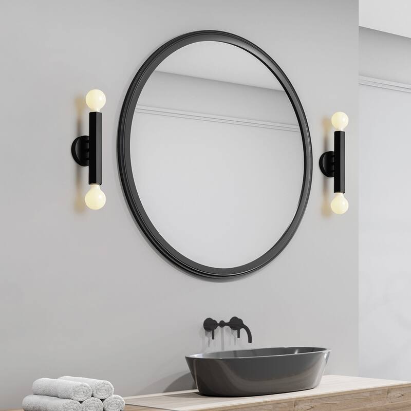 Globe Electric 91009578 Noah 2 Light 5" Tall Bathroom Sconce