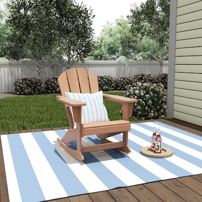 Polytrends Laguna Hdpe All Weather Outdoor Patio Rocking Chair