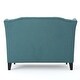 preview thumbnail 5 of 7, Leora Contemporary Tufted Wingback Loveseat by Christopher Knight Home