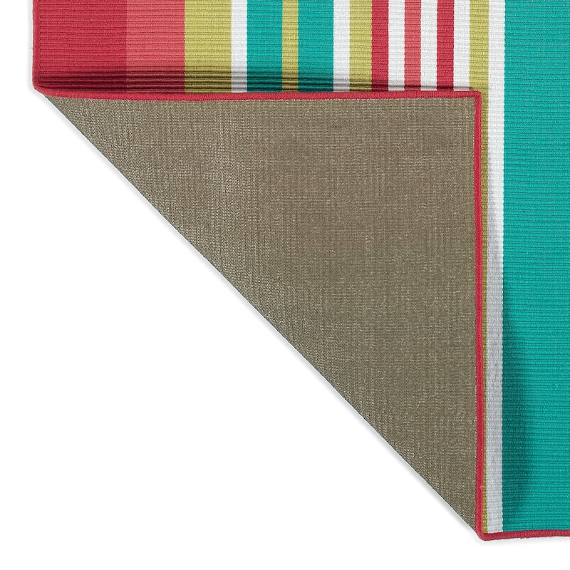Voavah Coral Hand-Made Flatweave Indoor/Outdoor Area Rug
