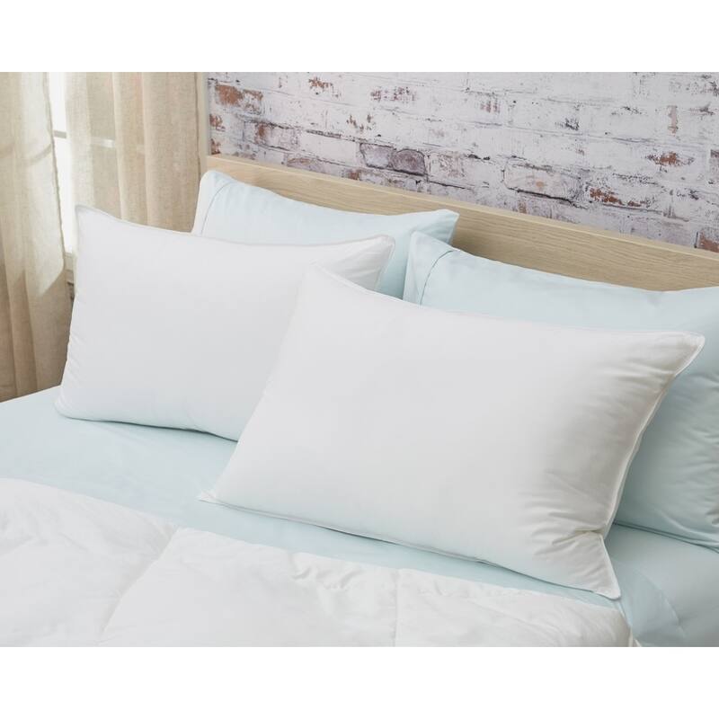 Lux Sateen Down Alternative Firm Pillow - 20" W x 4.5" D x 36" H
