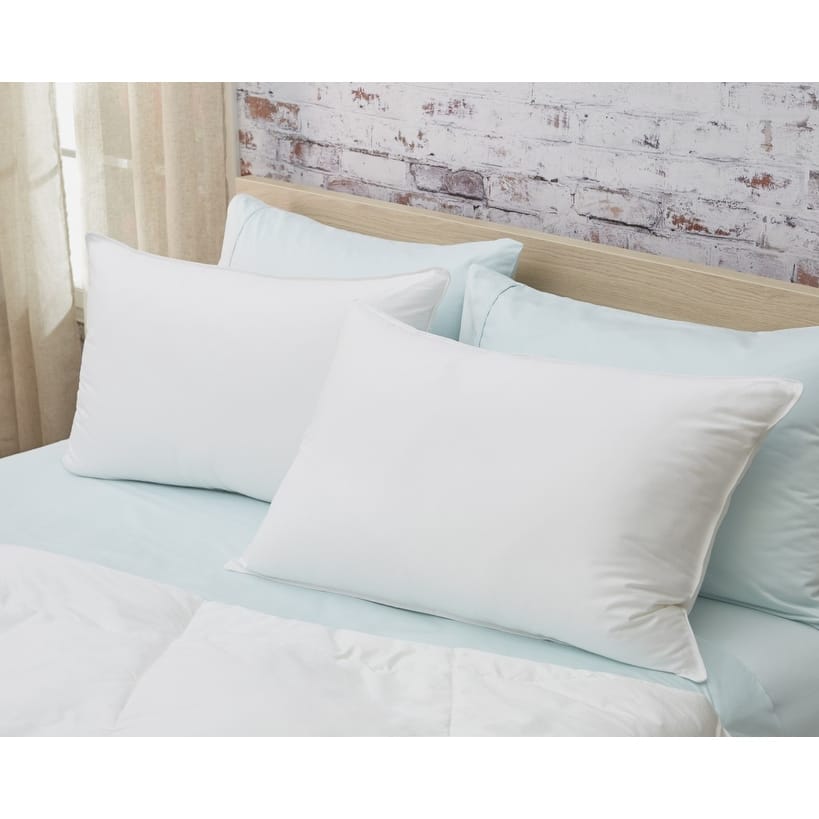 Set of 2 Lux Sateen Down Alternative Medium Pillows