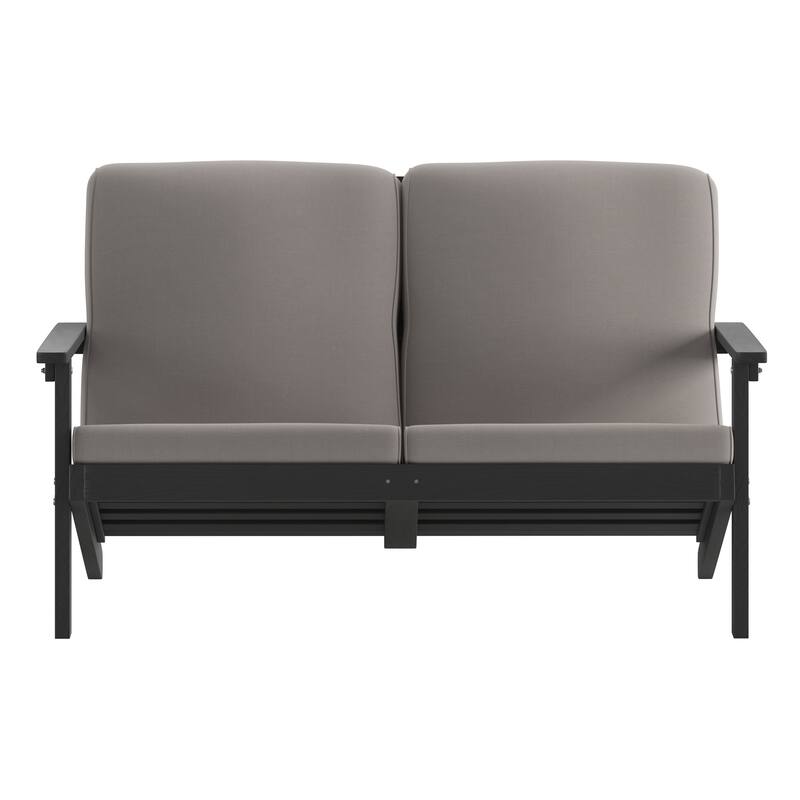 All-Weather Poly Resin Adirondack Loveseat & Cushions