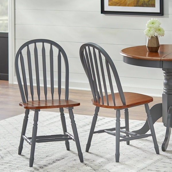 Windsor solid sales wood dining chairs