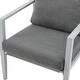 preview thumbnail 9 of 13, 34"H Aluminum Lounge Chair with Sleek Rope Accents and Comfortable Cushions, Perfect for Modern Outdoor and Indoor Spaces