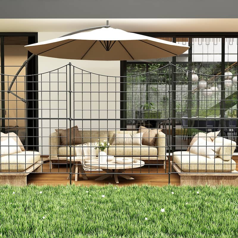 Landscape Wrought Wire Border Folding Patio Fences Flower Bed Fencing