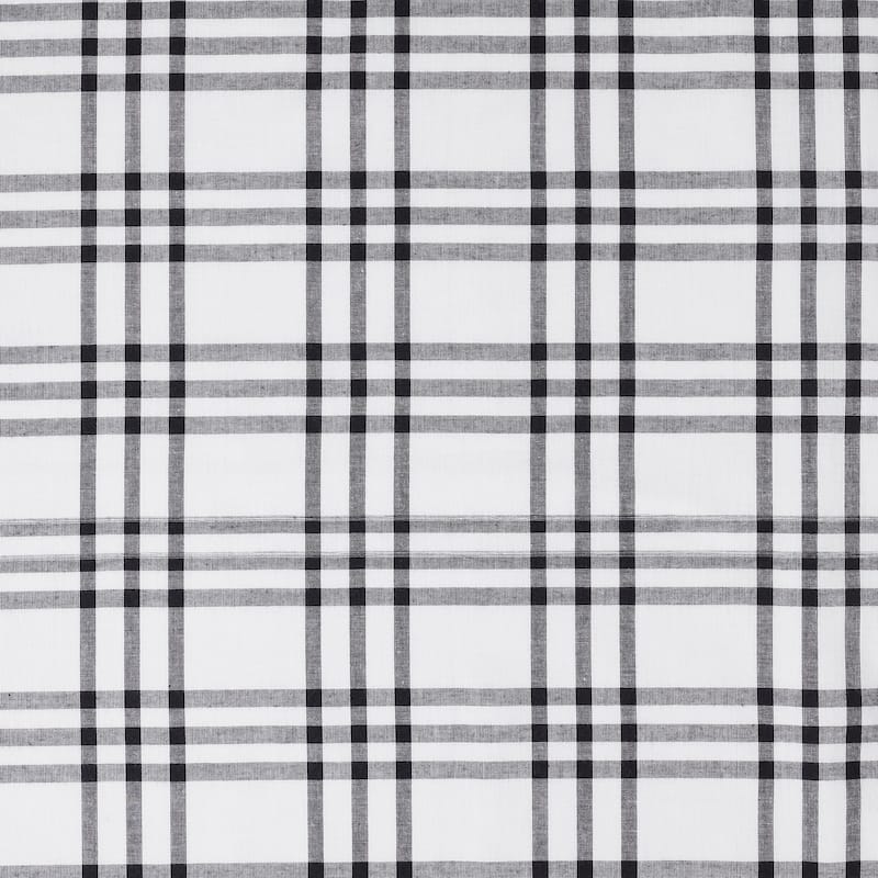 Sawyer Mill Black Plaid Swag Set of 2 36x36x16