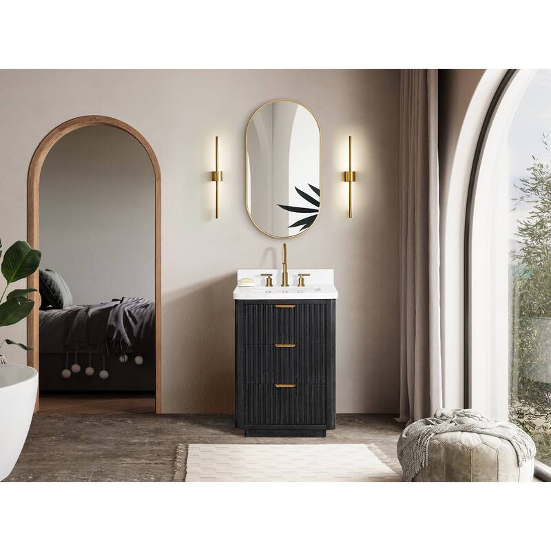 Cadiz Bath Vanity with Composite Stone Top without Mirror