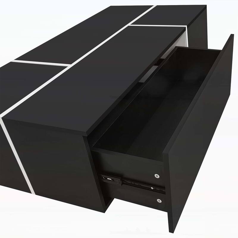 Extendable Coffee Table,Ample Storage for Living Room